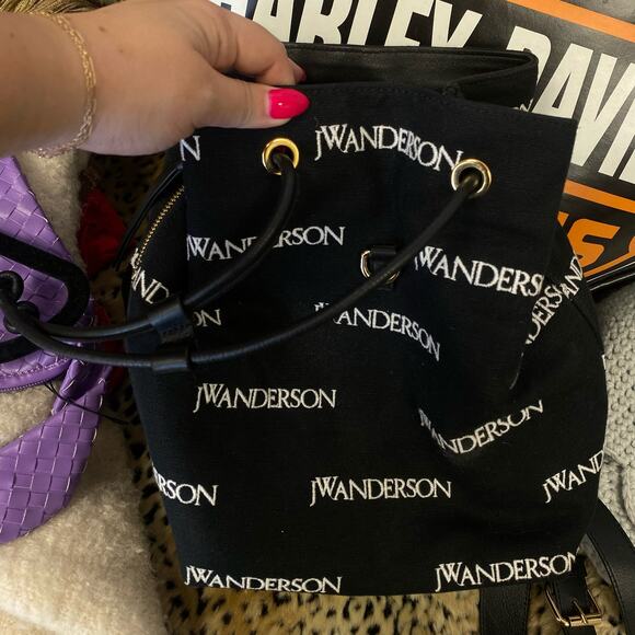 JW Anderson Mini Pierce Logo Backpack Black main image 6